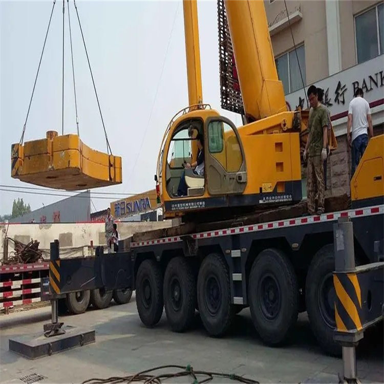 牡丹当地吊车出租|机器吊装|75吨|工厂搬迁服务